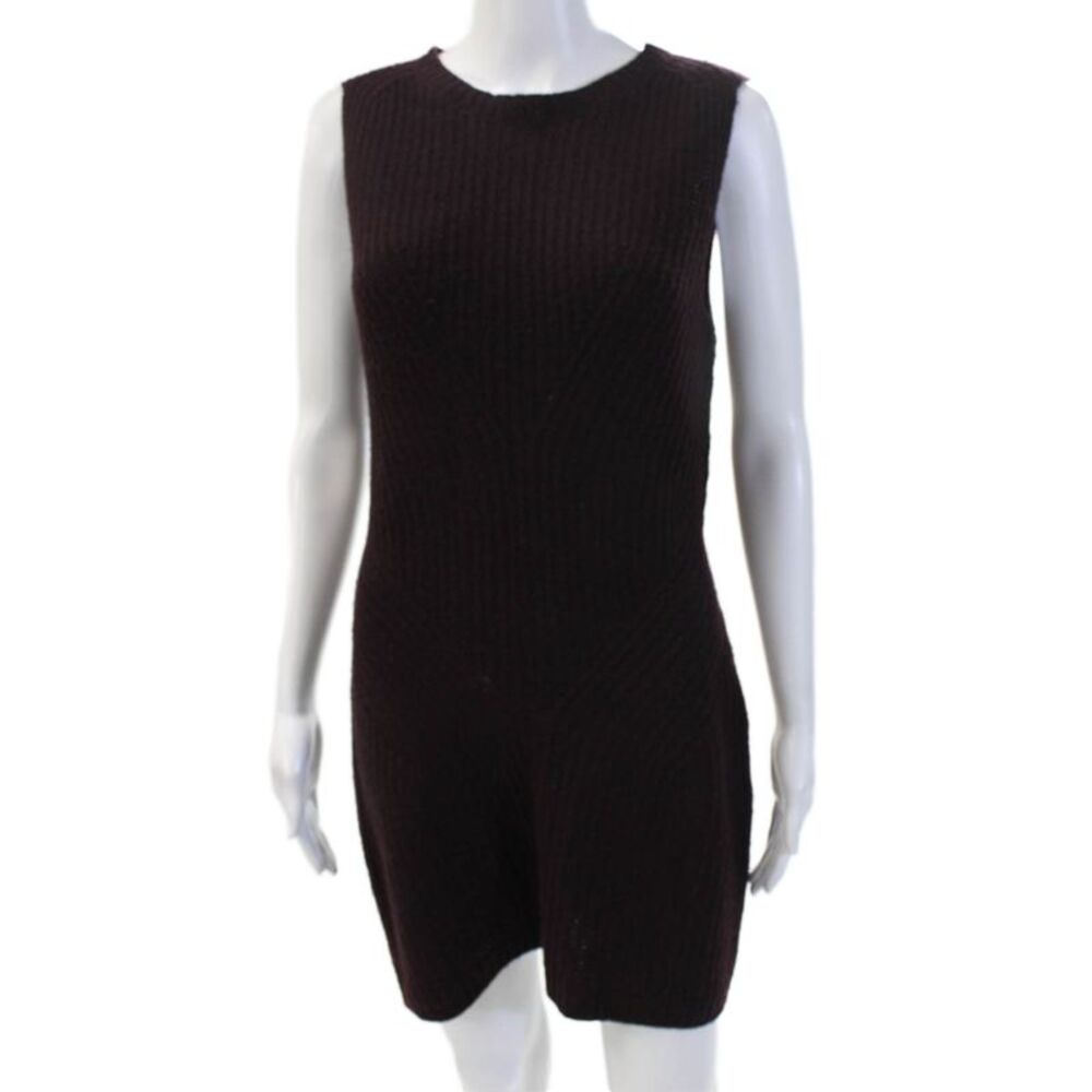 Theyskens Theory Women Jumpsuit Sleeveless Scoop Neck Knee-Length Black Size M